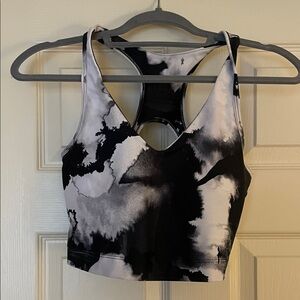 Sage Black and White Sports Bra